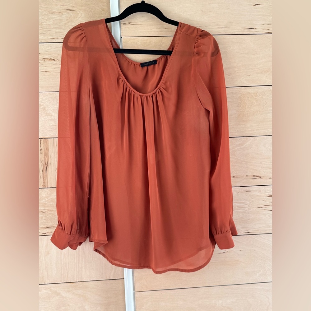 Women's Orange rust‎ brown Blouse